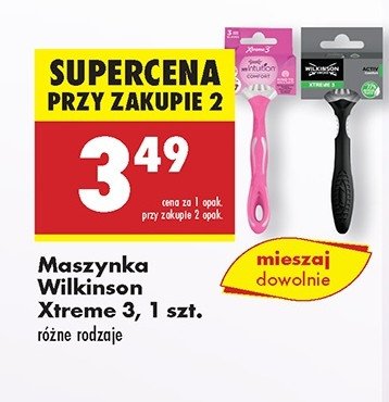 Maszynka do golenia Wilkinson xtreme 3 activ promocja w Biedronka