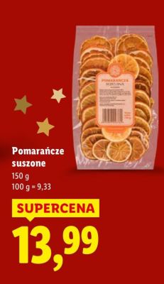 Pomarańcze suszone promocja w Lidl