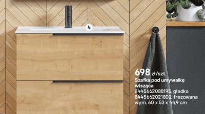 Szafka pod umywalkę wisząca promocja w Castorama