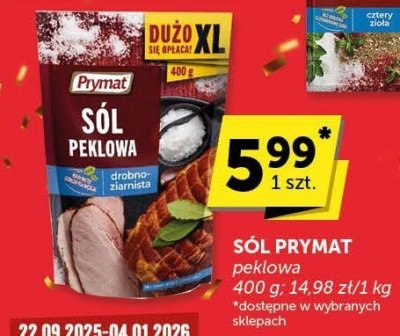Sól Prymat peklowa promocja w Groszek