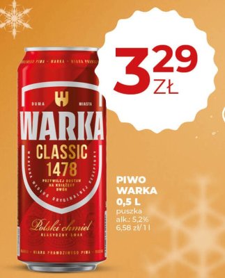 Piwo Warka promocja w Duży Ben