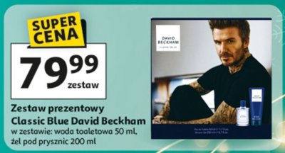 Zestaw prezentowy Classic Blue David Beckham woda toaletowa 50 ml, żel pod prysznic 200 ml promocja w Auchan