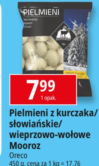 Pielmieni z kurczakiem Mooroz promocja