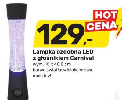 Lampka ozdobna LED z głośnikiem Carnival promocja w Bricomarche