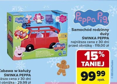 Samochód rodzinny duży ŚWINKA PEPPA promocja w Carrefour