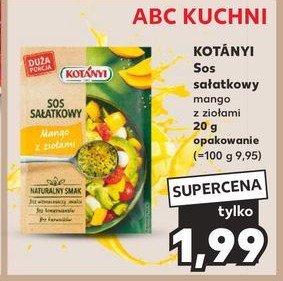 Sos sałatkowy mango z ziołami Kotanyi promocja