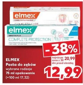 Pasta do zębów complete protection Elmex sensitive plus promocja w Kaufland