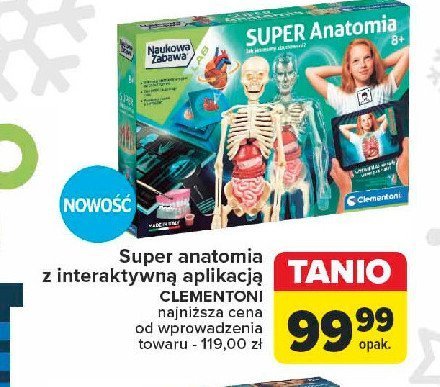 Naukowa zabawa - super anatomia Clementoni promocja w Carrefour