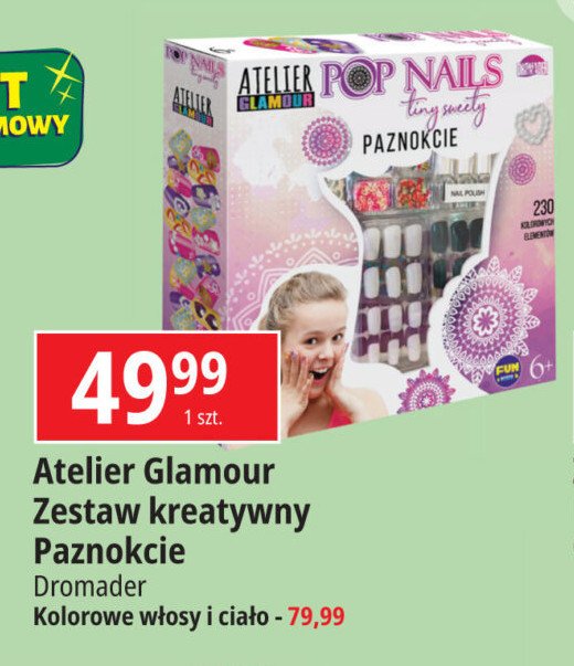 Atelier glamour kolorowe włosy i ciało Dromader promocja