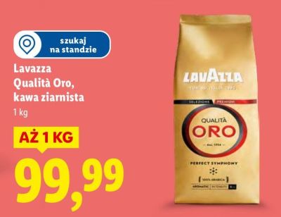 Kawa ziarnista Lavazza Qualità Oro promocja w Lidl