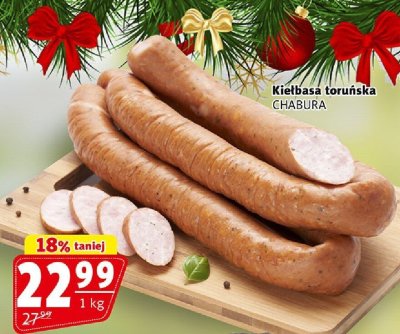 Kiełbasa Kiełbasa toruńska Chabura promocja w Prim Market