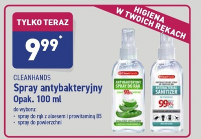 Spray do powierzchni Cleanhands promocja