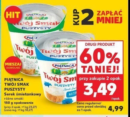Serek puszysty ze szczypiorkiem Piątnica twój smak promocja w Kaufland
