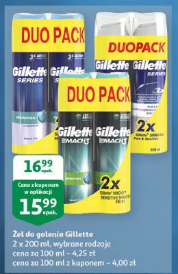 Żel do golenia pure & sensitive Gillette promocja