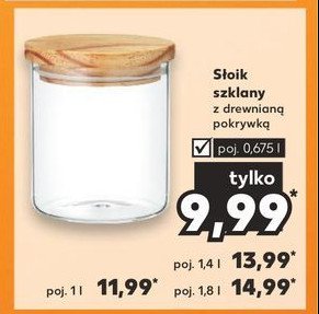 S艂oik szklany z pokryw膮 1 l promocja