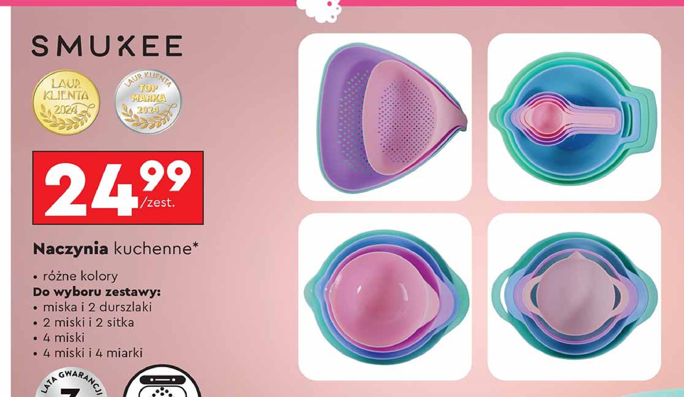 Miska + sitka Smukee promocja w Biedronka