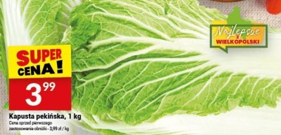 Kapusta pekińska, 1 kg promocja w Twój Market