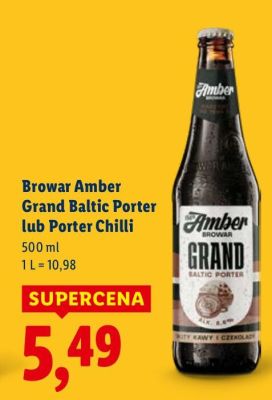 Piwo Grand Baltic Porter promocja w Lidl