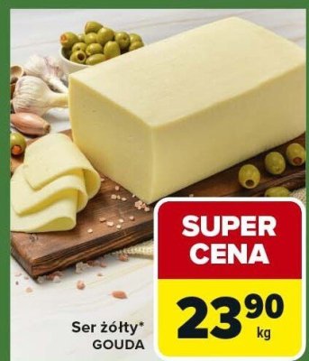 Ser żółty GOUDA promocja w Carrefour Express