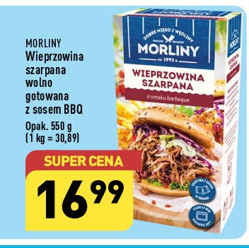Wieprzowina szarpana z sosem bbq Morliny promocja
