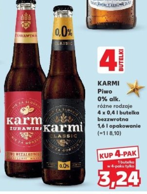 Piwo 0% alk. różne rodzaje  promocja w Kaufland