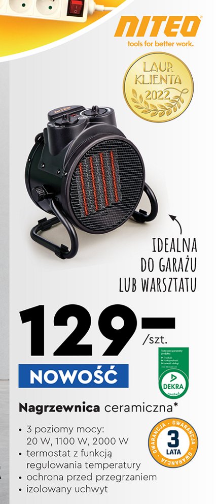 Nagrzewnica ceramiczna NITEO promocja
