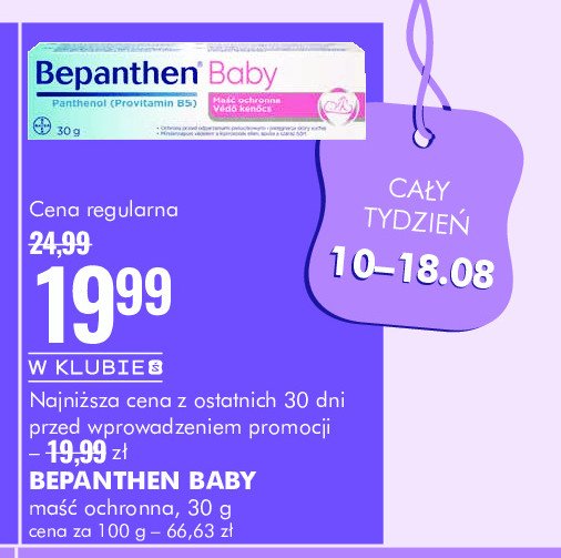 Maść Bepanthen baby promocja