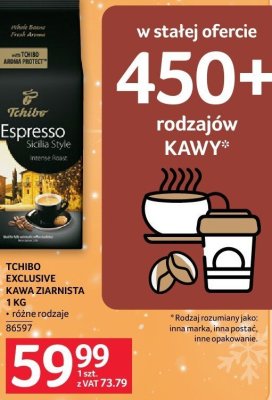 Kawa TCHIBO EXCLUSIVE ziarnista 1 kg promocja w Selgros