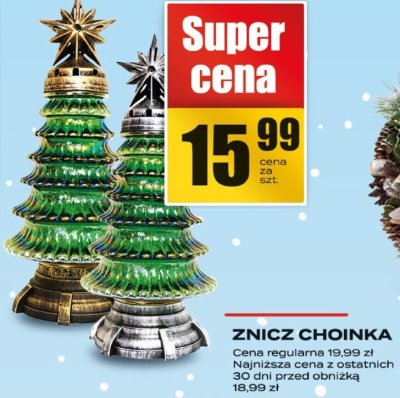 Znicz choinka promocja w Supeco