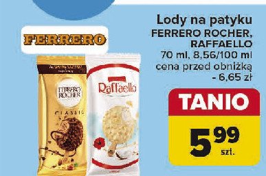 Lód kokosowy Raffaello promocja