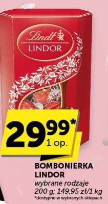 Bombonierka Lindor wybrane rodzaje Lindt promocja w Groszek
