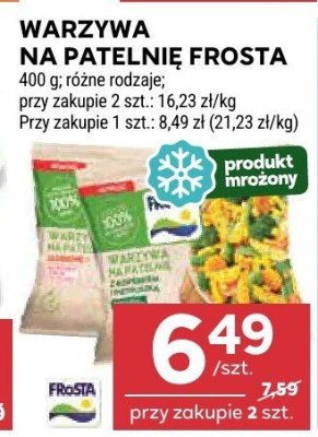 Warzywa na patelnię Frosta różne rodzaje promocja w Stokrotka