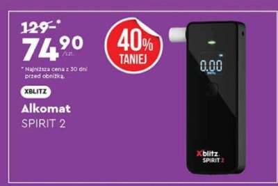 Alkomat SPIRIT 2 Xblitz promocja w Biedronka