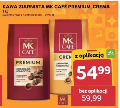 Kawa ziarnista MK Café Premium, Crema promocja w Stokrotka