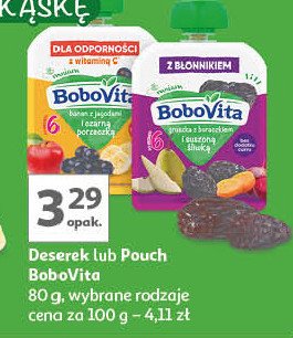 Banan z jagodami i czarną porzeczką Bobovita promocja