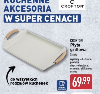 Płyta grillowa 40 x 24 cm Crofton promocja