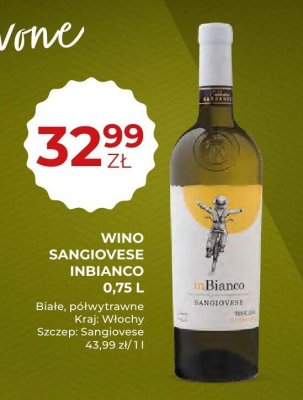 Wino Sangiovese Inbianco 0,75L promocja w Duży Ben