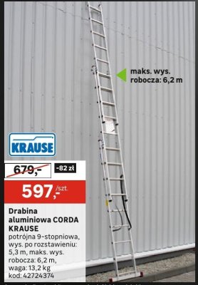 Drabina aluminiowa CORDA KRAUSE promocja w Leroy Merlin