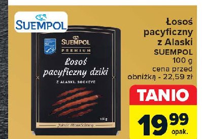 Łosoś dziki szkocki Suempol promocja w Carrefour