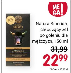 Żel po goleniu yak and yeti Natura siberica for real men only promocja