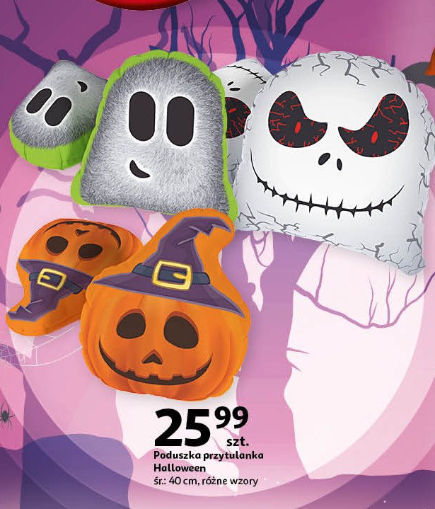 Poduszka halloween 40 cm promocja w Auchan