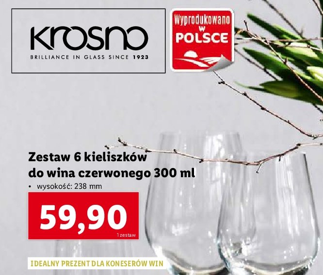 Kieliszek do czerwonego wina 300 ml passion Krosno s.a. promocja