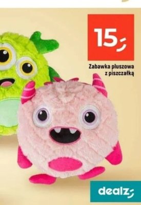 Zabawka pluszowa z piszczałką promocja w Dealz