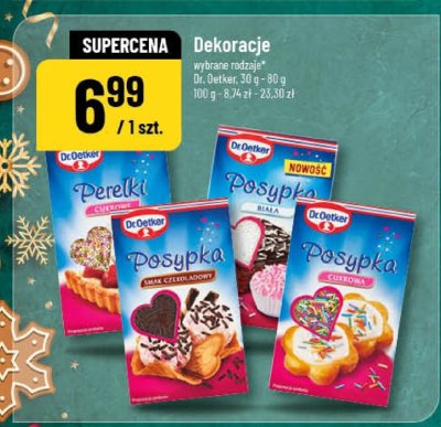 Dekoracje Dr. Oetker Perełki/Posypka promocja w POLOmarket
