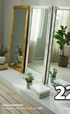 Lustro NORDBORG lita drewno promocja w Jysk