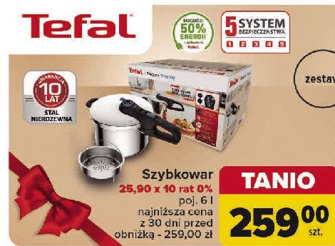 Szybkowar 6l Tefal promocja w Carrefour