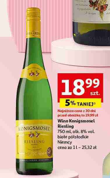 Wino KONIGSMOSEL RIESLING promocja