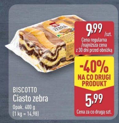 Ciasto zebra promocja w Aldi