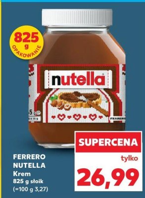 Krem 825 g Nutella promocja w Kaufland