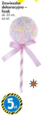 Zawieszka dekoracyjna – lizak ok. 23 cm promocja w Tedi